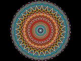 Square Slice Kaleidoscope Mandala