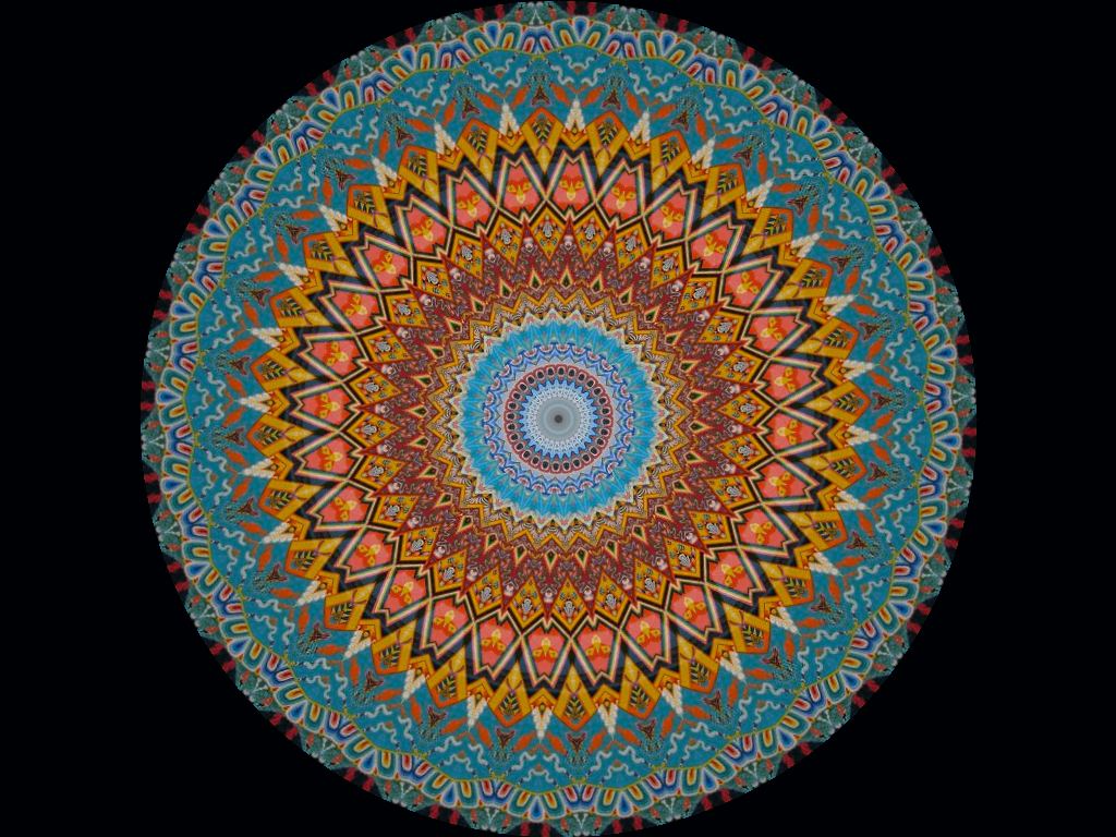 Square Slice Kaleidoscope Mandala