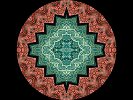 Mandala Mirror Pattern of fabric
