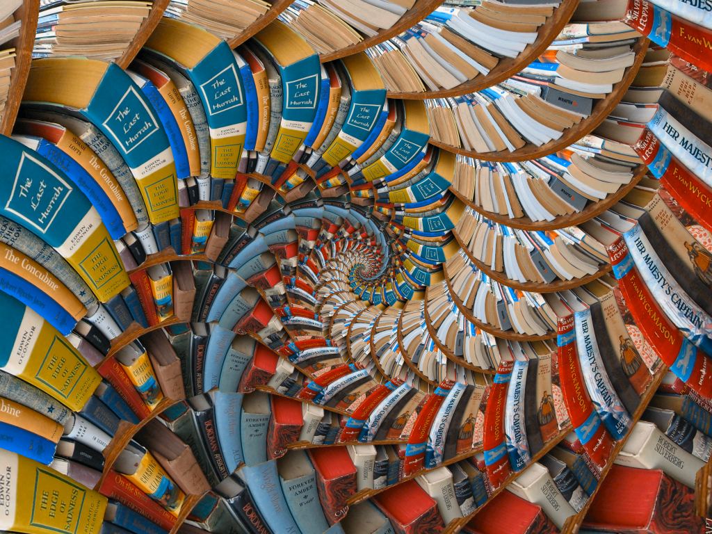 Liquib Spiraled Books Droste