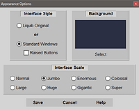 Appearance Options