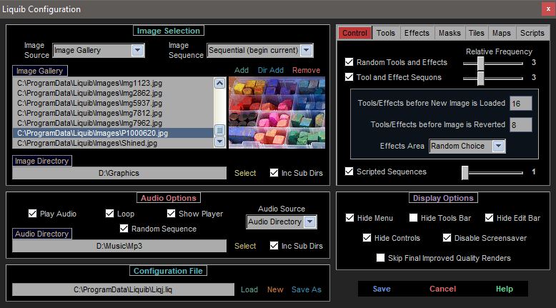 Liquib Automatic Effects Configuration