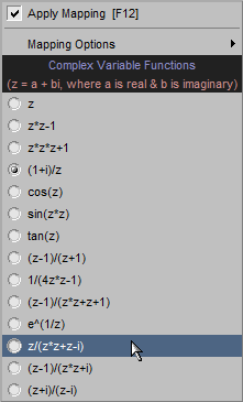 Mapping Menu