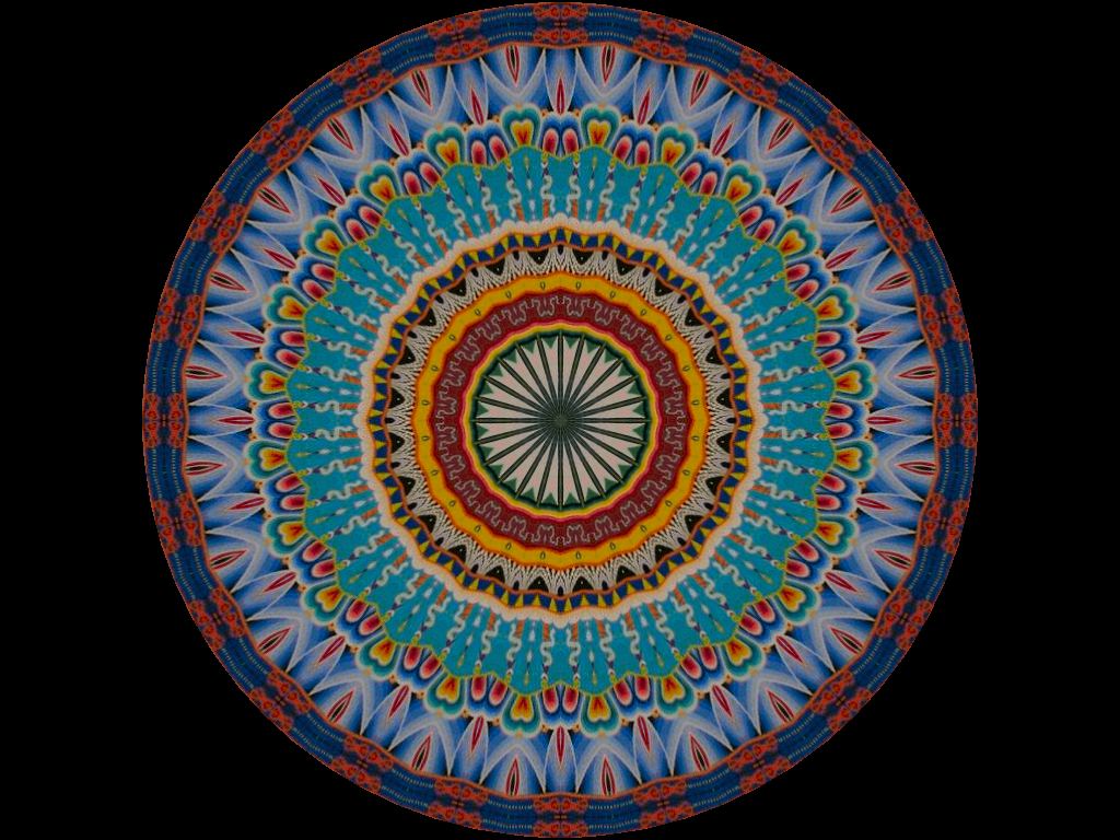 Square Pie Kaleidoscope Mandala