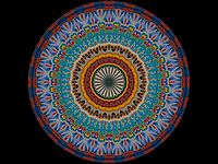 Square Pie Kaleidoscope Mandala