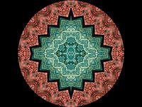 Mandala Mirror Pattern of fabric